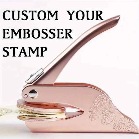 Personalized Embossing Stamp - Versatile for Envelopes, Napkins, and Wedding Invitations