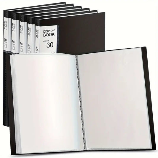 6 Pack Binder With Plastic Sleeves 30 Pocket Presentation Book Binder