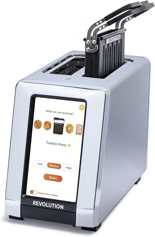 Smart 2-Slice Toaster Bundle with Toastie Press | Wide Slots, InstaGLO Tech & Touchscreen | Perfect for Bread, Bagels, Waffles & More