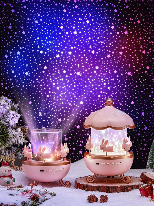 Rabbit's Merry-Go-Round Night Lamp Projector✨